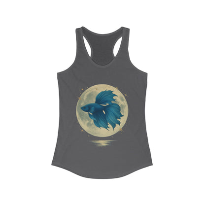 Full Moon Blue Betta – Women’s Racerback Tank Top