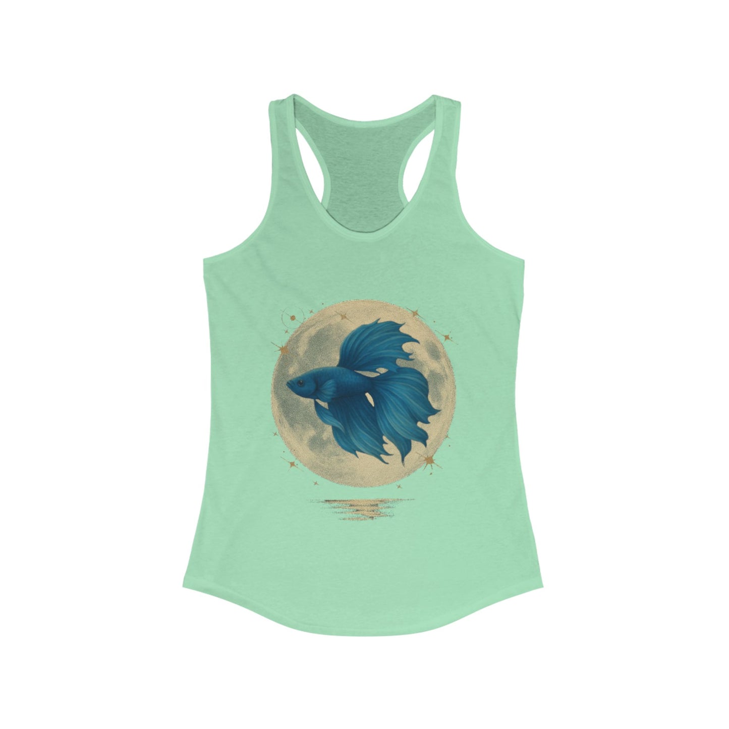 Full Moon Blue Betta – Women’s Racerback Tank Top
