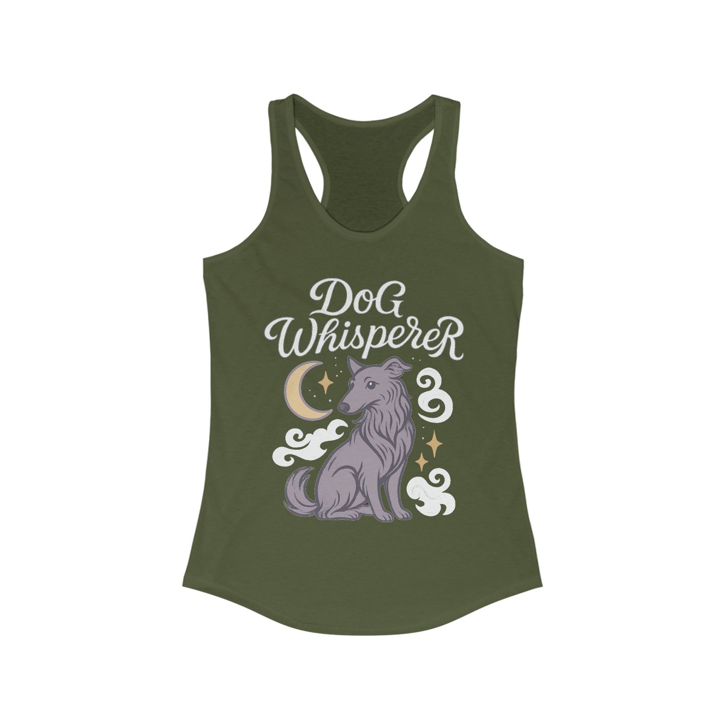 Dog Whisperer - Seasonal Only - Women’s Racerback Tank Top