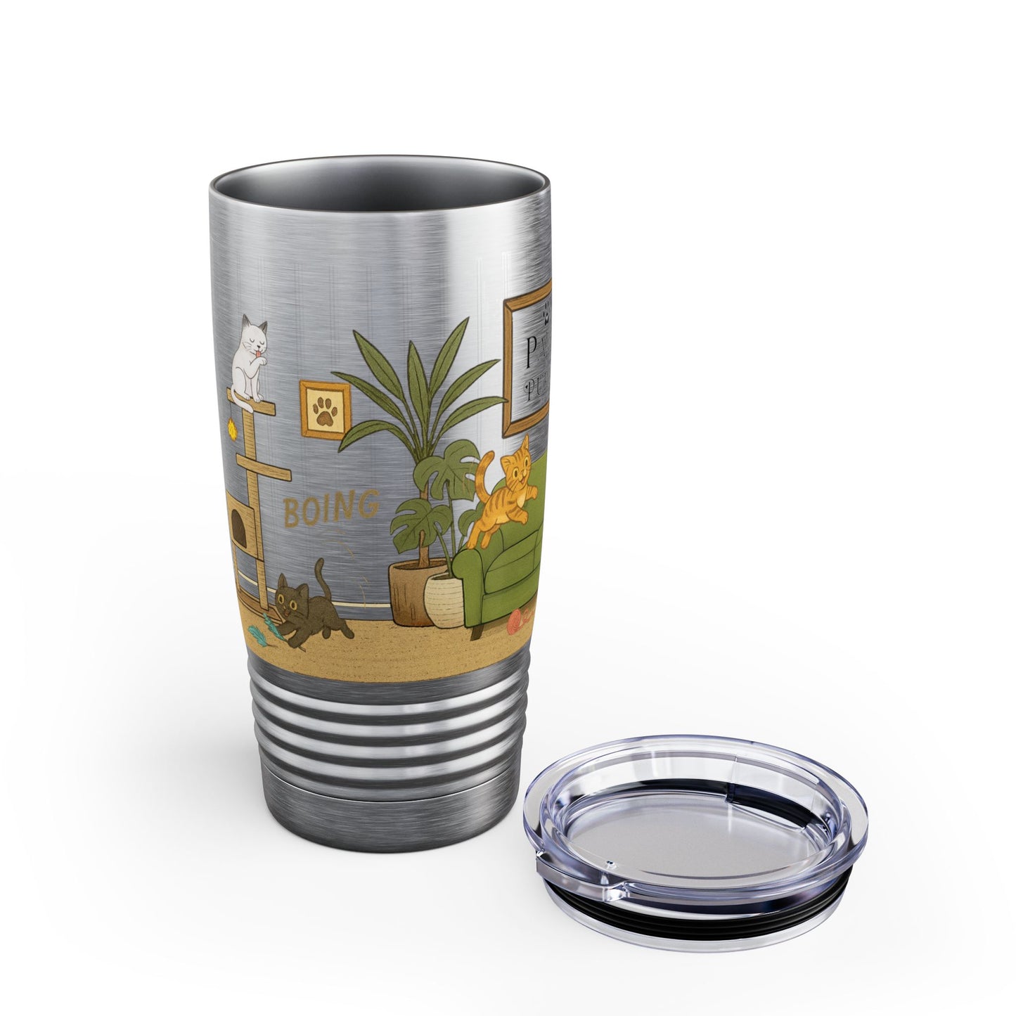 Cat House Zoomies – 20oz Insulated Travel Mug Tumbler