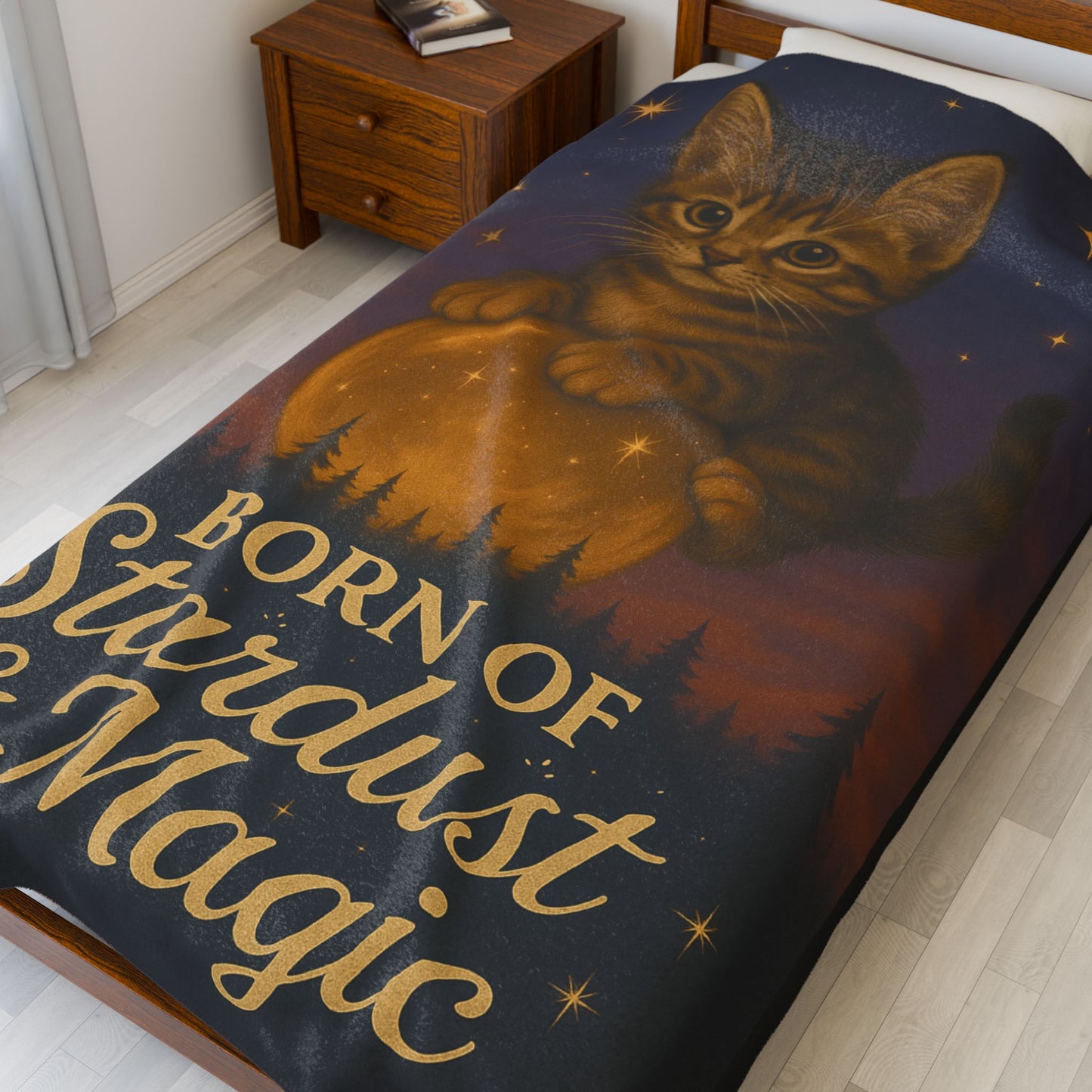 Born of Stardust & Magic - Velveteen Blanket