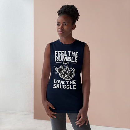 Feel the Rumble, Love the Snuggle - Vintage-Cut Muscle Tank Top