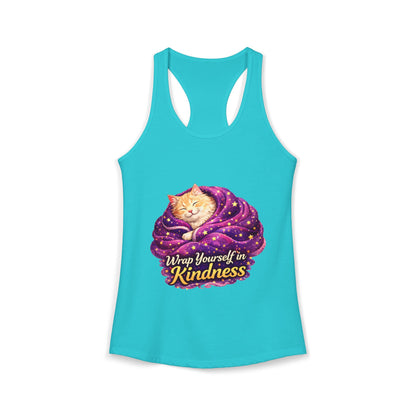 Wrap Yourself in Kindness – Women’s Racerback Tank Top