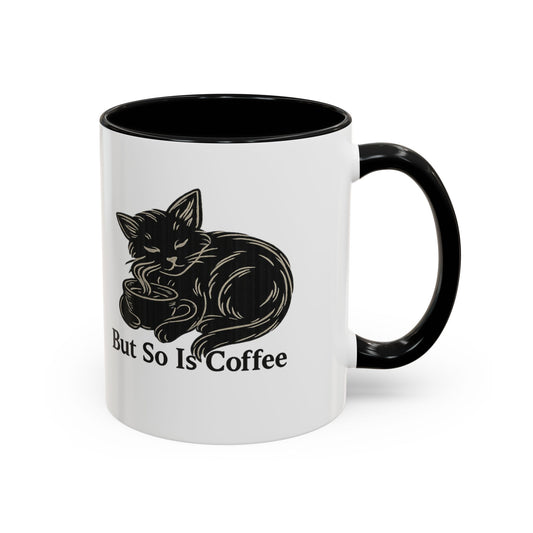 Rest Is Essential, But So Is Coffee – Cat Lovers Accent Mug