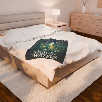 Magic Beneath the Waters - Angel Fish Velveteen Blanket