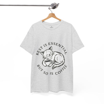 Rest Is Essential Coffee Cat - Classic Unisex T-Shirt