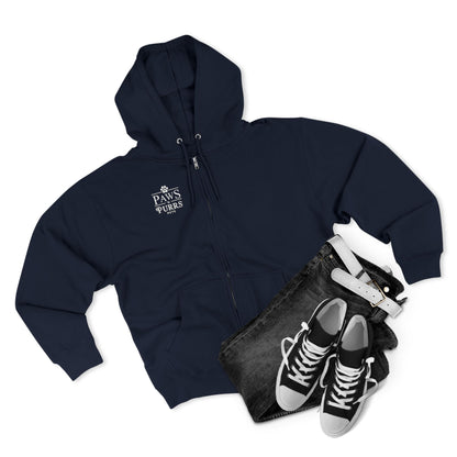 Purr More, Worry Less – Cozy Cat Lover’s Zip Hoodie