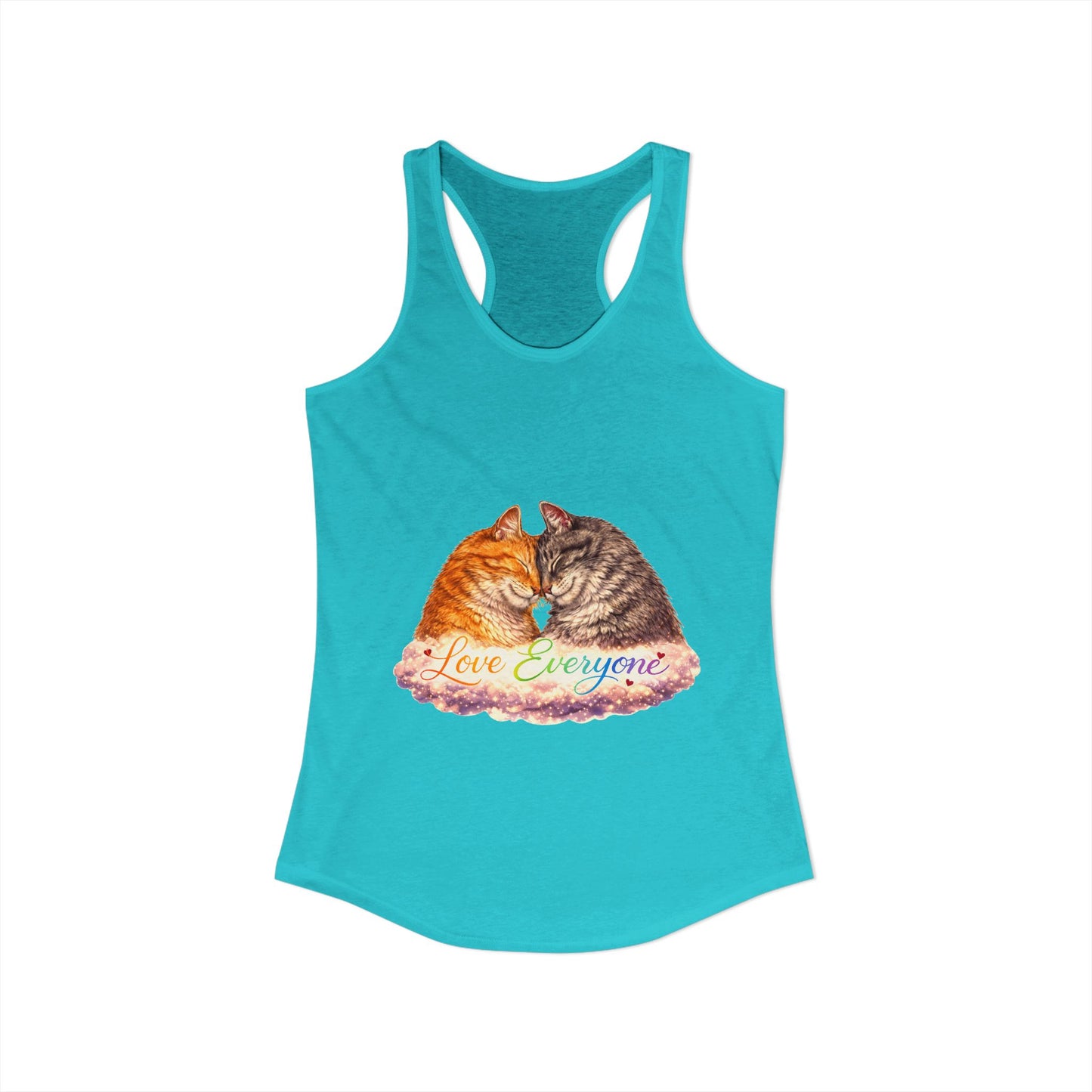 Love Everyone – Cat Pride Women’s Racerback Tank Top