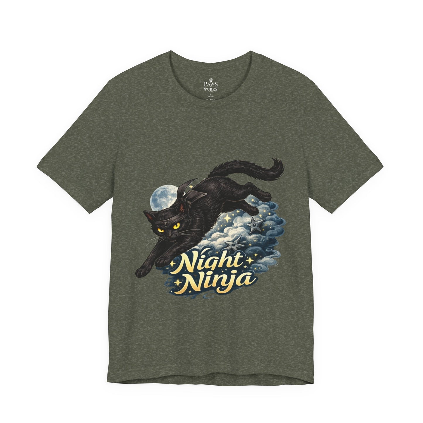 Night Ninja - Soft Unisex Cat T-Shirt