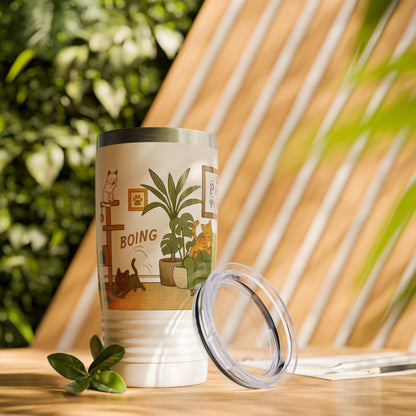 Cat House Zoomies – 20oz Insulated Travel Mug Tumbler