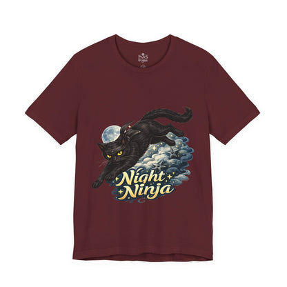 Night Ninja - Soft Unisex Cat T-Shirt