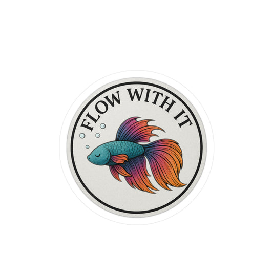 Flow With It - Betta Fish Vinyl Sticker