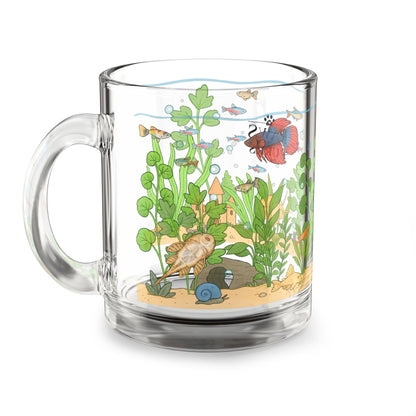 Freshwater Aquarium Fishtank - 10oz Glass Mug