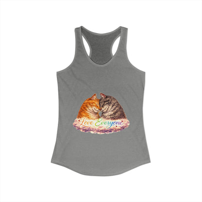 Love Everyone – Cat Pride Women’s Racerback Tank Top