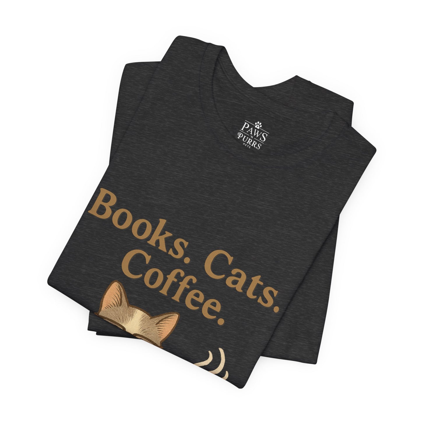 Books. Cats. Coffee. – Soft Unisex T-Shirt