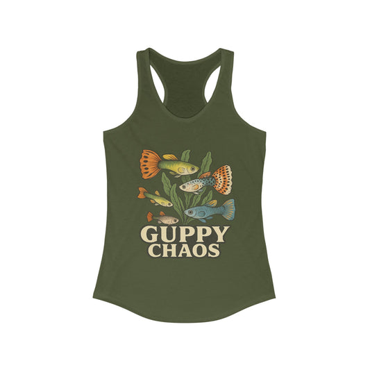 Guppy Chaos – Women’s Racerback Tank Top