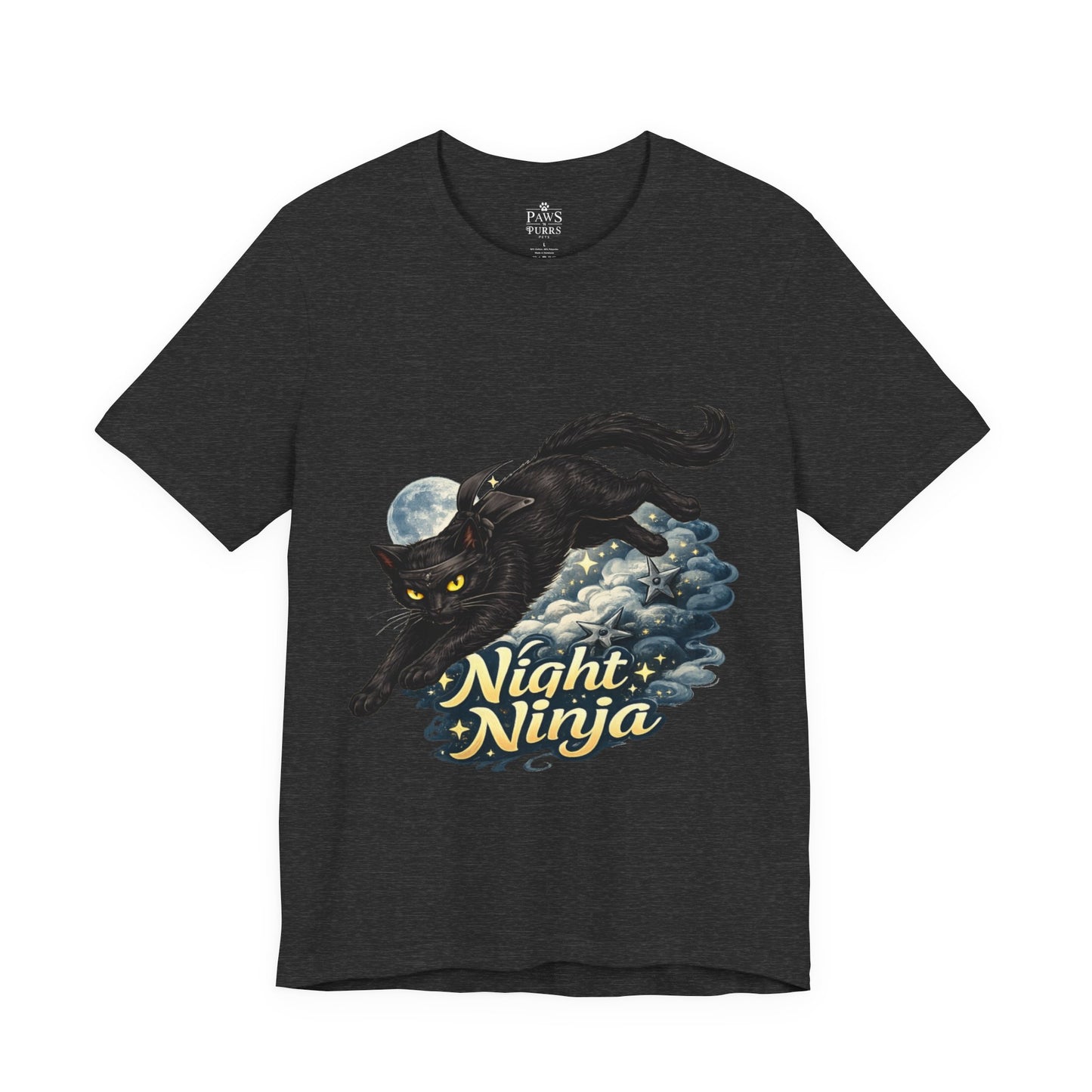 Night Ninja - Soft Unisex Cat T-Shirt