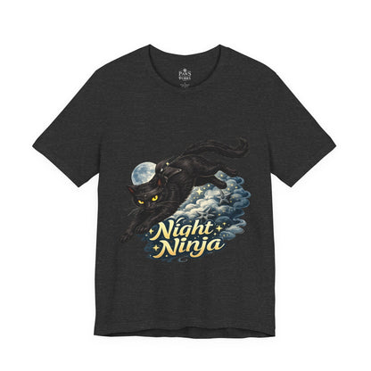 Night Ninja - Soft Unisex Cat T-Shirt