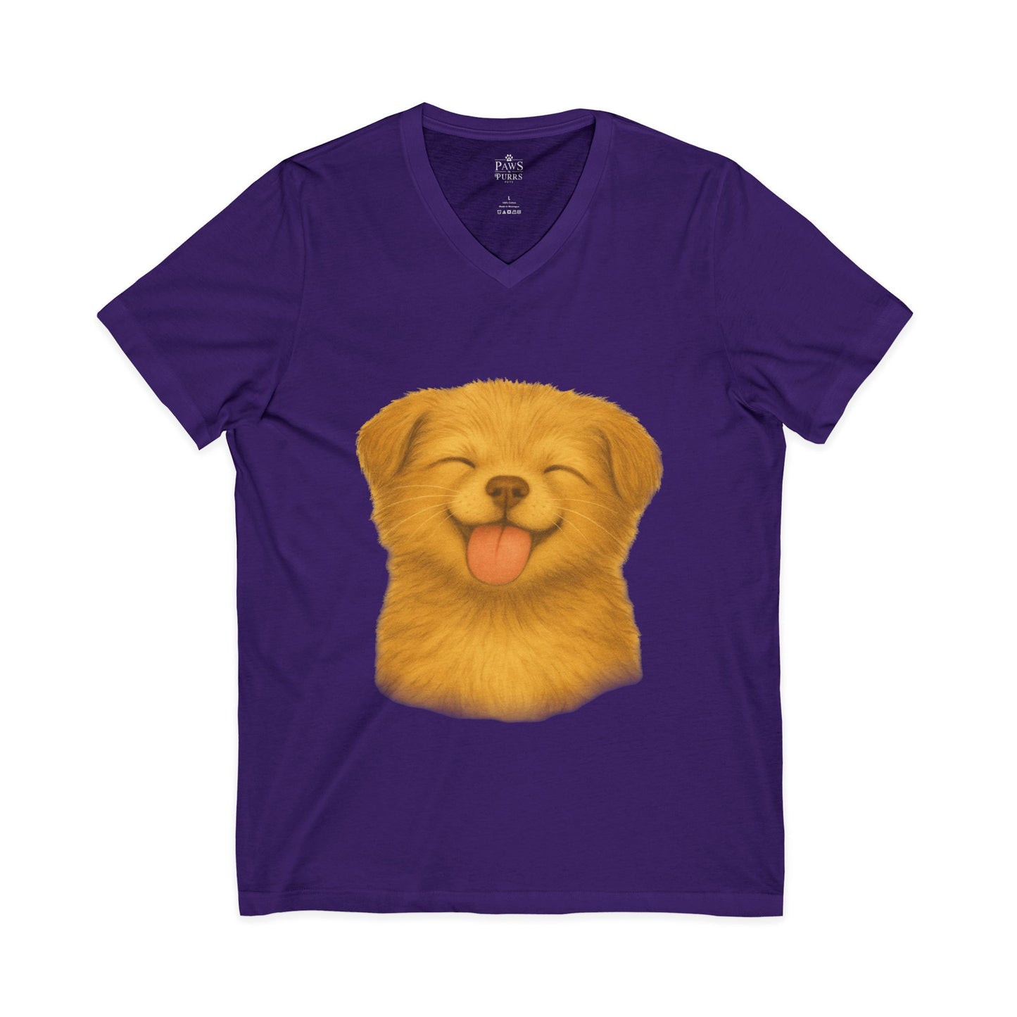 Puppy Lick - V-Neck Unisex T-Shirt