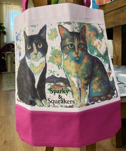 Personalized Watercolor Pet Tote - Thermochromic Color Changing Bag