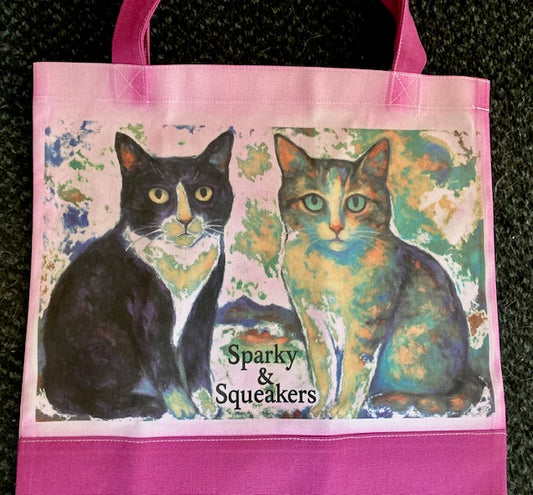 Personalized Watercolor Pet Tote - Thermochromic Color Changing Bag