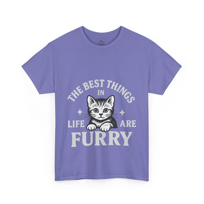 The Best Things in Life are Furry - Classic Cat Unisex T-Shirt