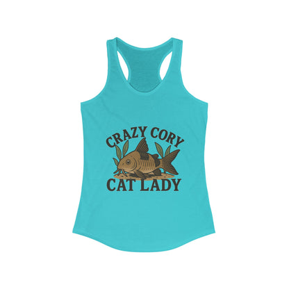 Crazy Cory Cat Lady – Women’s Racerback Tank Top