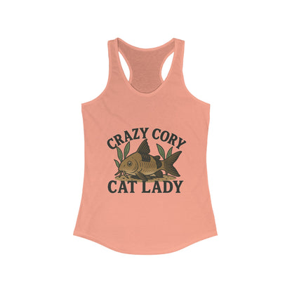 Crazy Cory Cat Lady – Women’s Racerback Tank Top