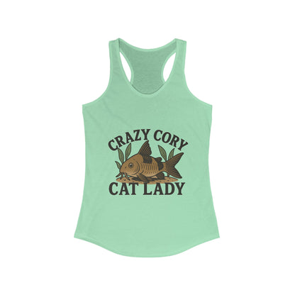 Crazy Cory Cat Lady – Women’s Racerback Tank Top