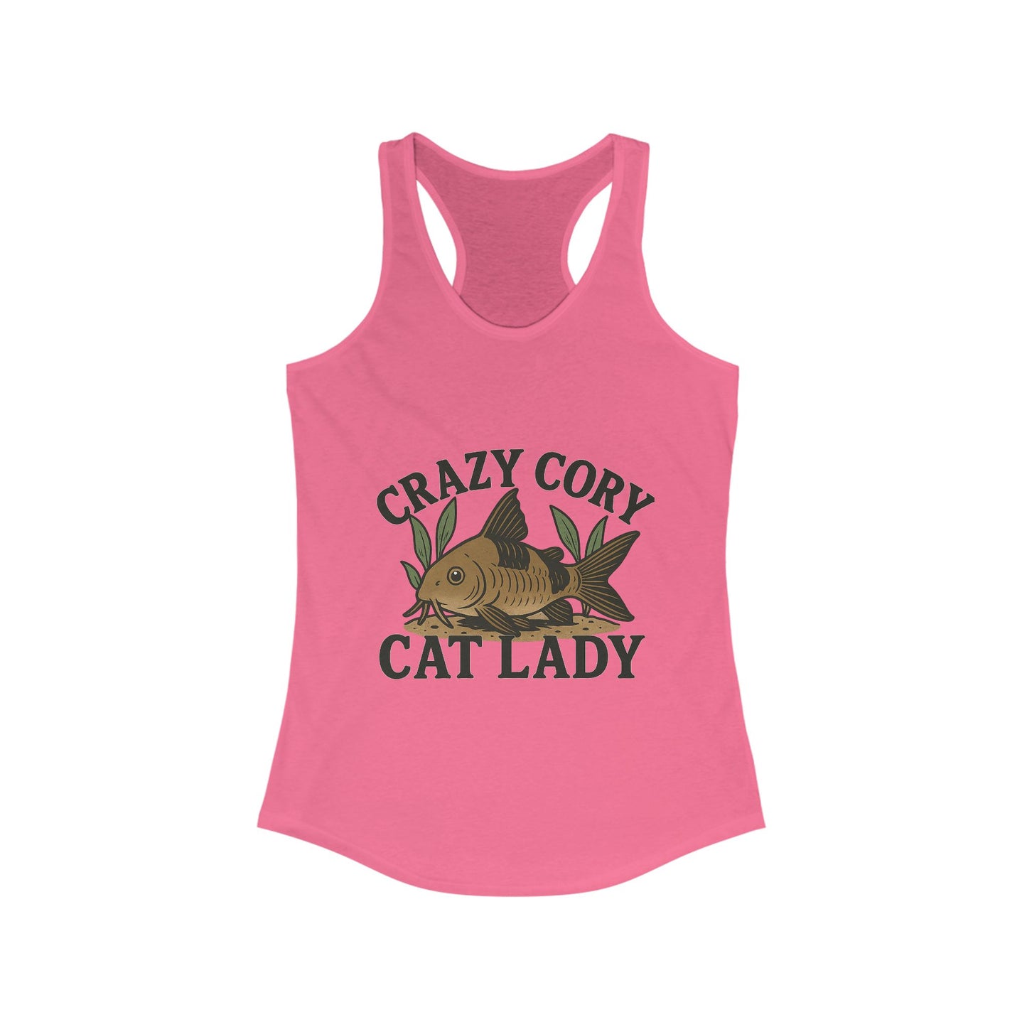 Crazy Cory Cat Lady – Women’s Racerback Tank Top