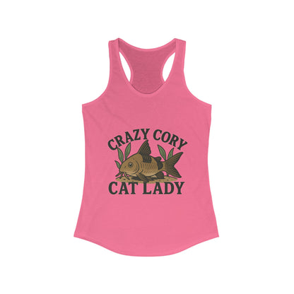 Crazy Cory Cat Lady – Women’s Racerback Tank Top