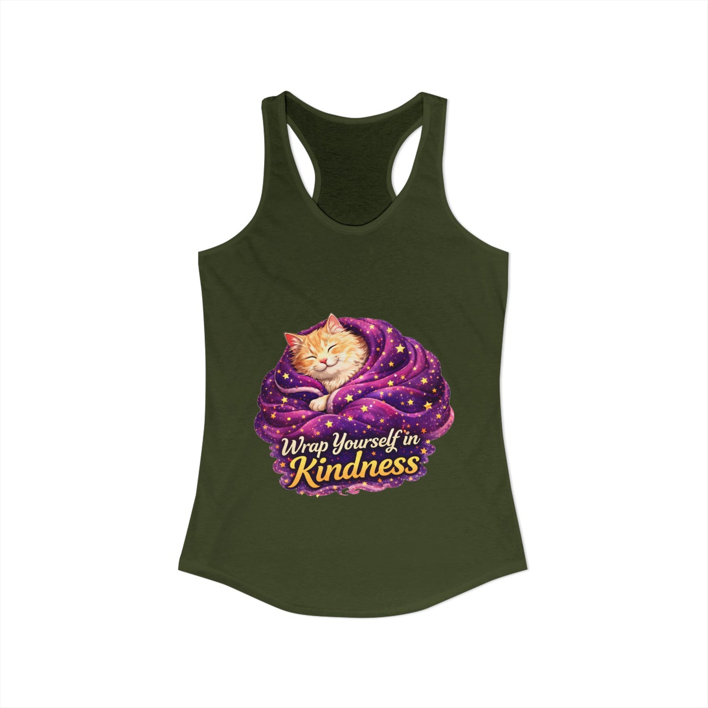 Wrap Yourself in Kindness – Women’s Racerback Tank Top