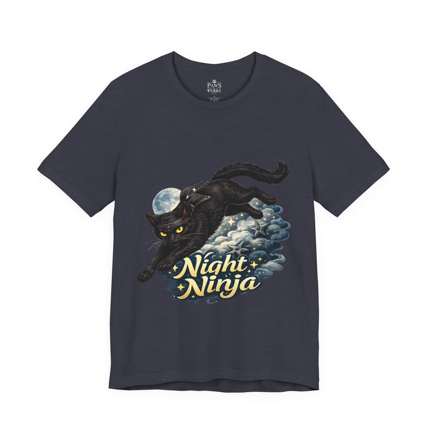 Night Ninja - Soft Unisex Cat T-Shirt