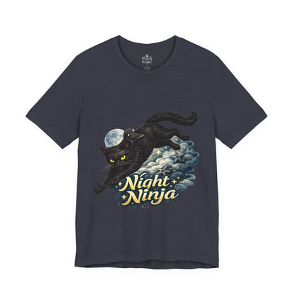 Night Ninja - Soft Unisex Cat T-Shirt