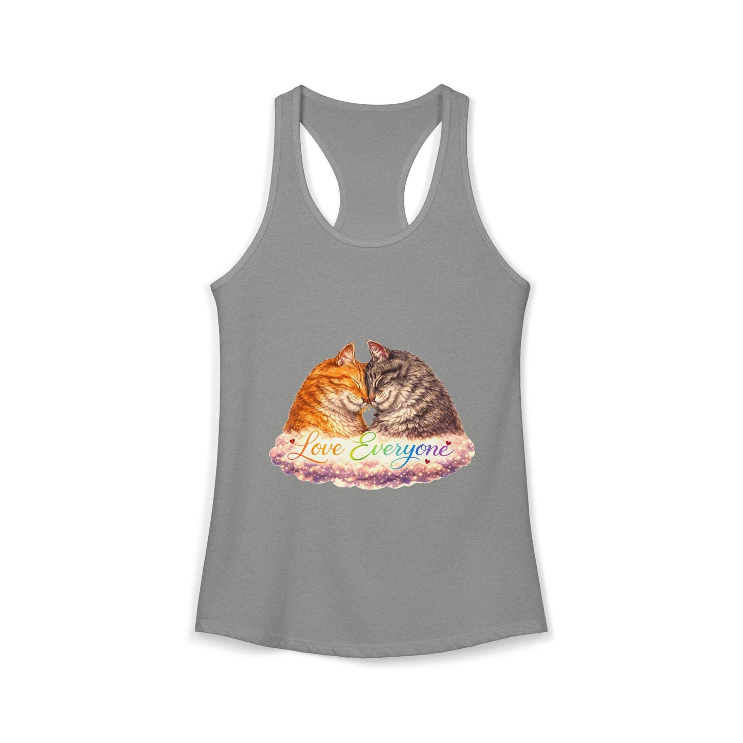 Love Everyone – Cat Pride Women’s Racerback Tank Top
