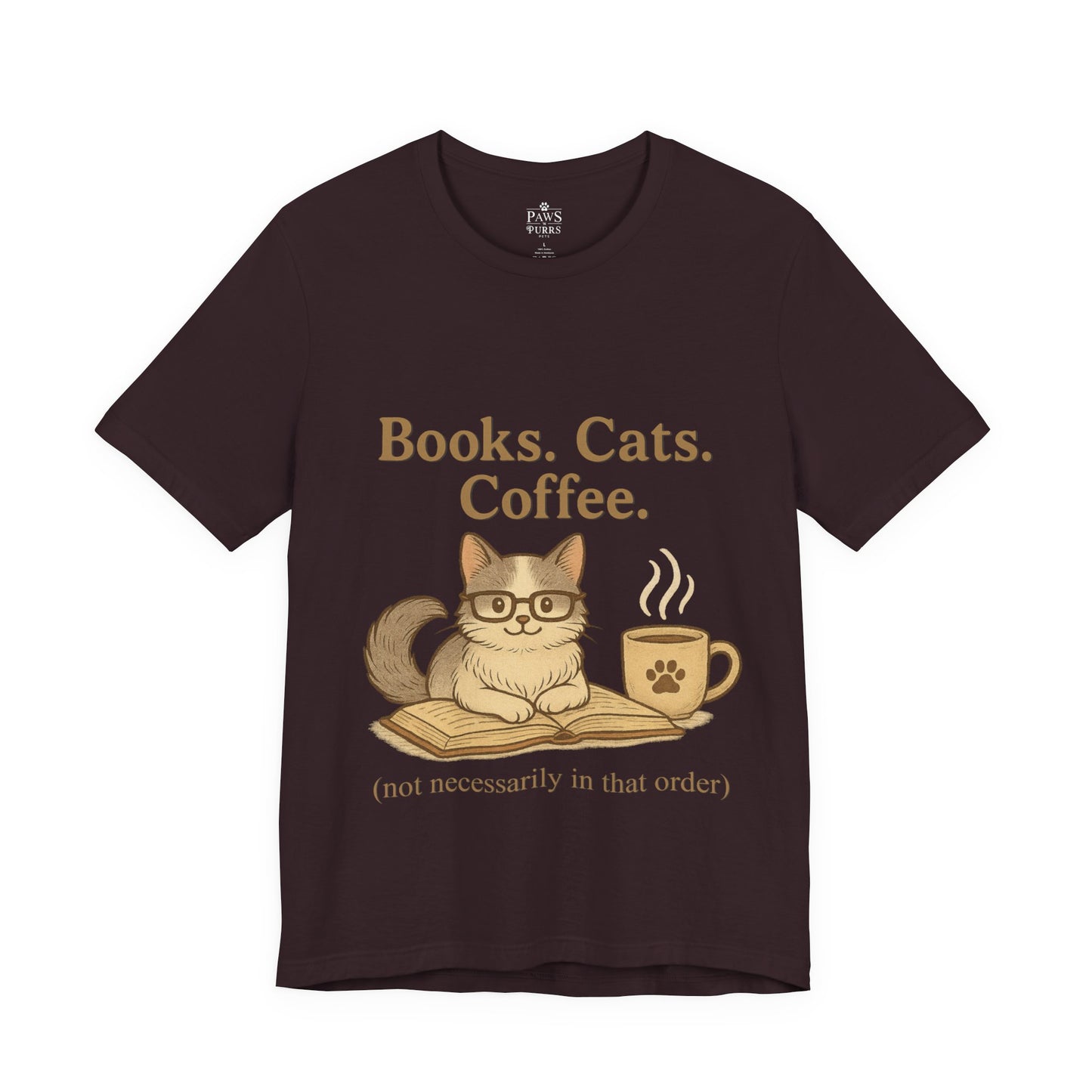 Books. Cats. Coffee. – Soft Unisex T-Shirt