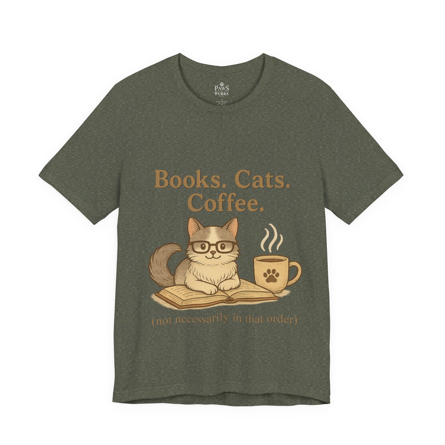 Books. Cats. Coffee. – Soft Unisex T-Shirt