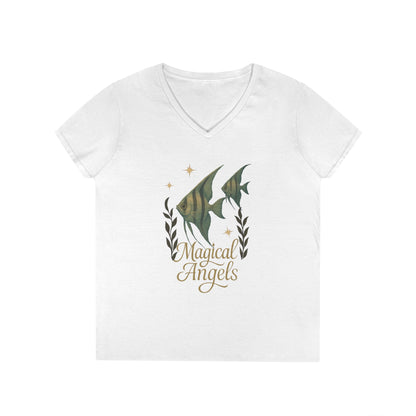 Magical Angels - Women's V-Neck T-Shirt