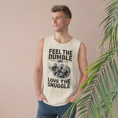 Feel the Rumble, Love the Snuggle - Vintage-Cut Muscle Tank Top