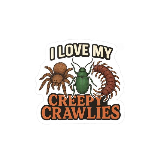 I Love My Creepy Crawlies – Vinyl Sticker