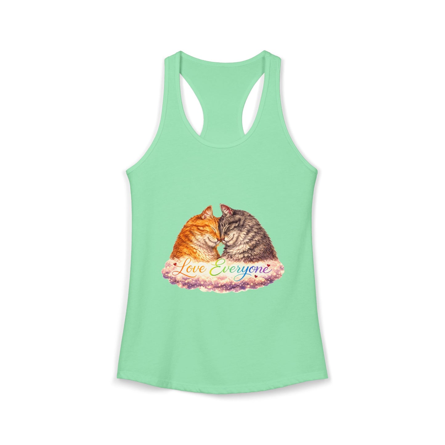 Love Everyone – Cat Pride Women’s Racerback Tank Top