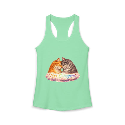 Love Everyone – Cat Pride Women’s Racerback Tank Top