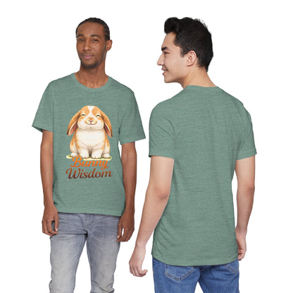 Bunny Wisdom - Soft Unisex Cat T-Shirt