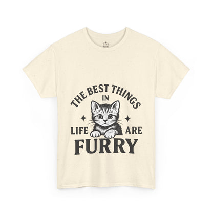 The Best Things in Life are Furry - Classic Cat Unisex T-Shirt