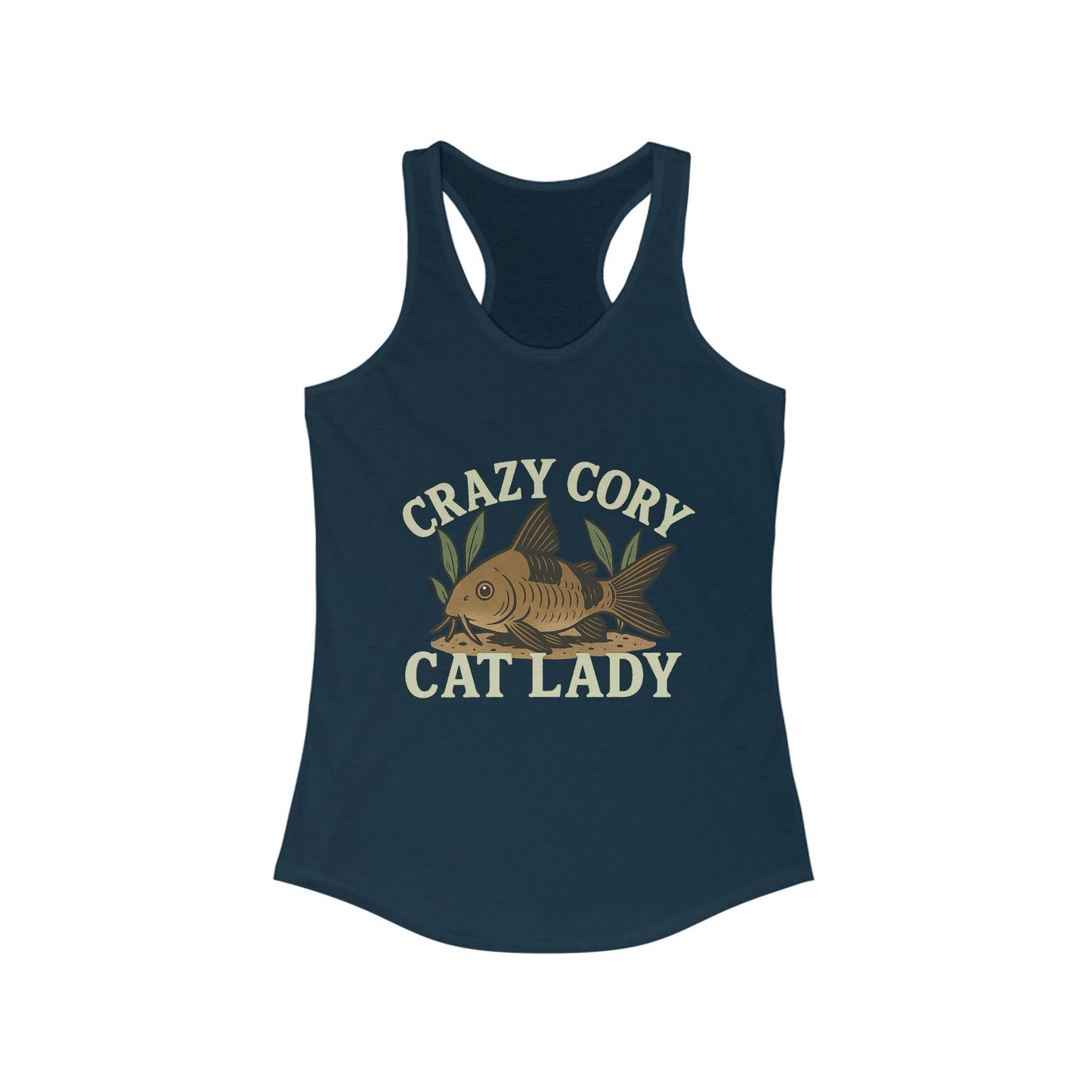 Crazy Cory Cat Lady – Women’s Racerback Tank Top