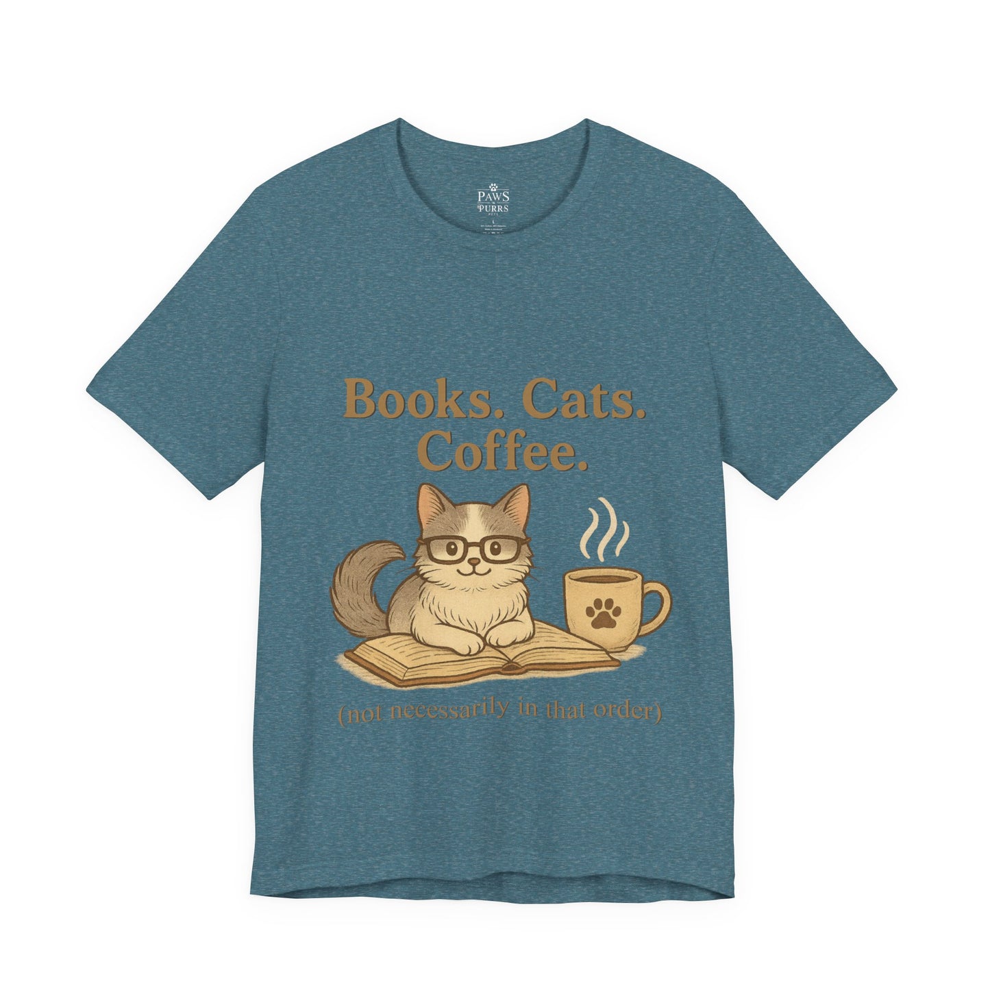 Books. Cats. Coffee. – Soft Unisex T-Shirt