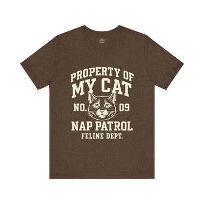 Property of My Cat Nap Patrol - Soft Unisex T-Shirt