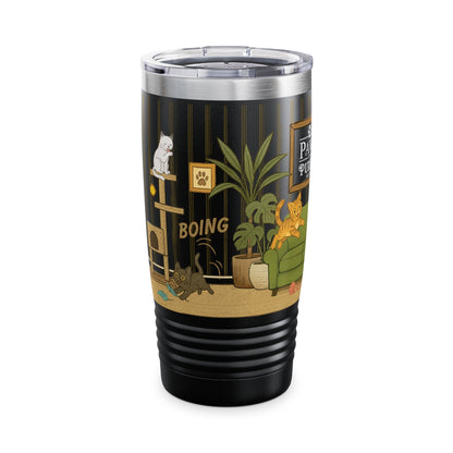 Cat House Zoomies – 20oz Insulated Travel Mug Tumbler