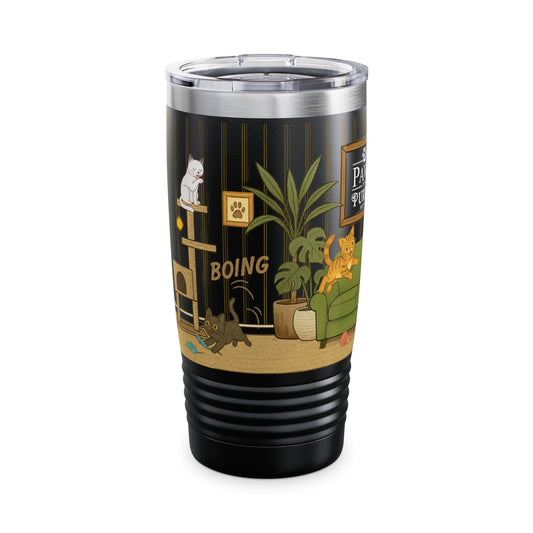 Cat House Zoomies – 20oz Insulated Travel Mug Tumbler