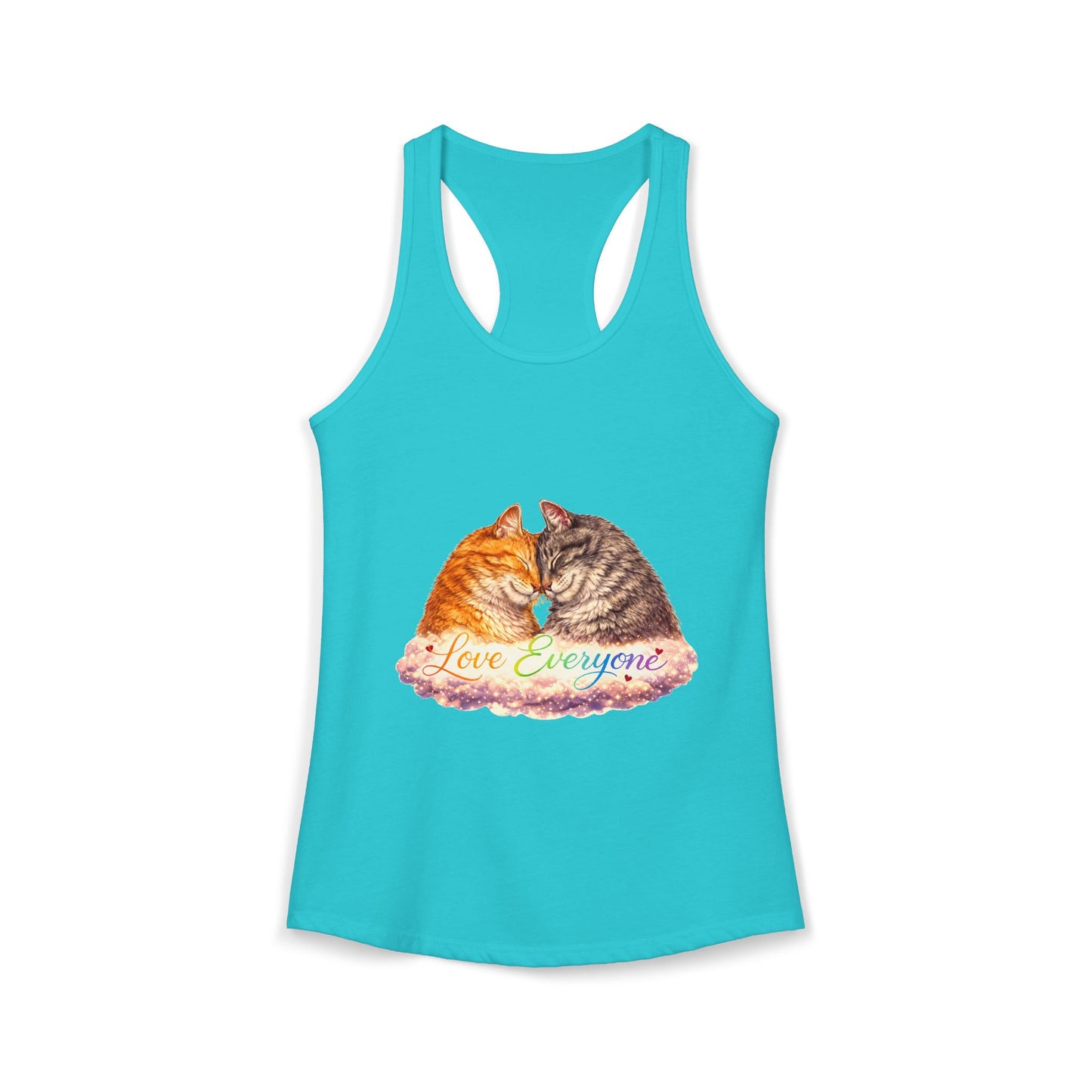 Love Everyone – Cat Pride Women’s Racerback Tank Top